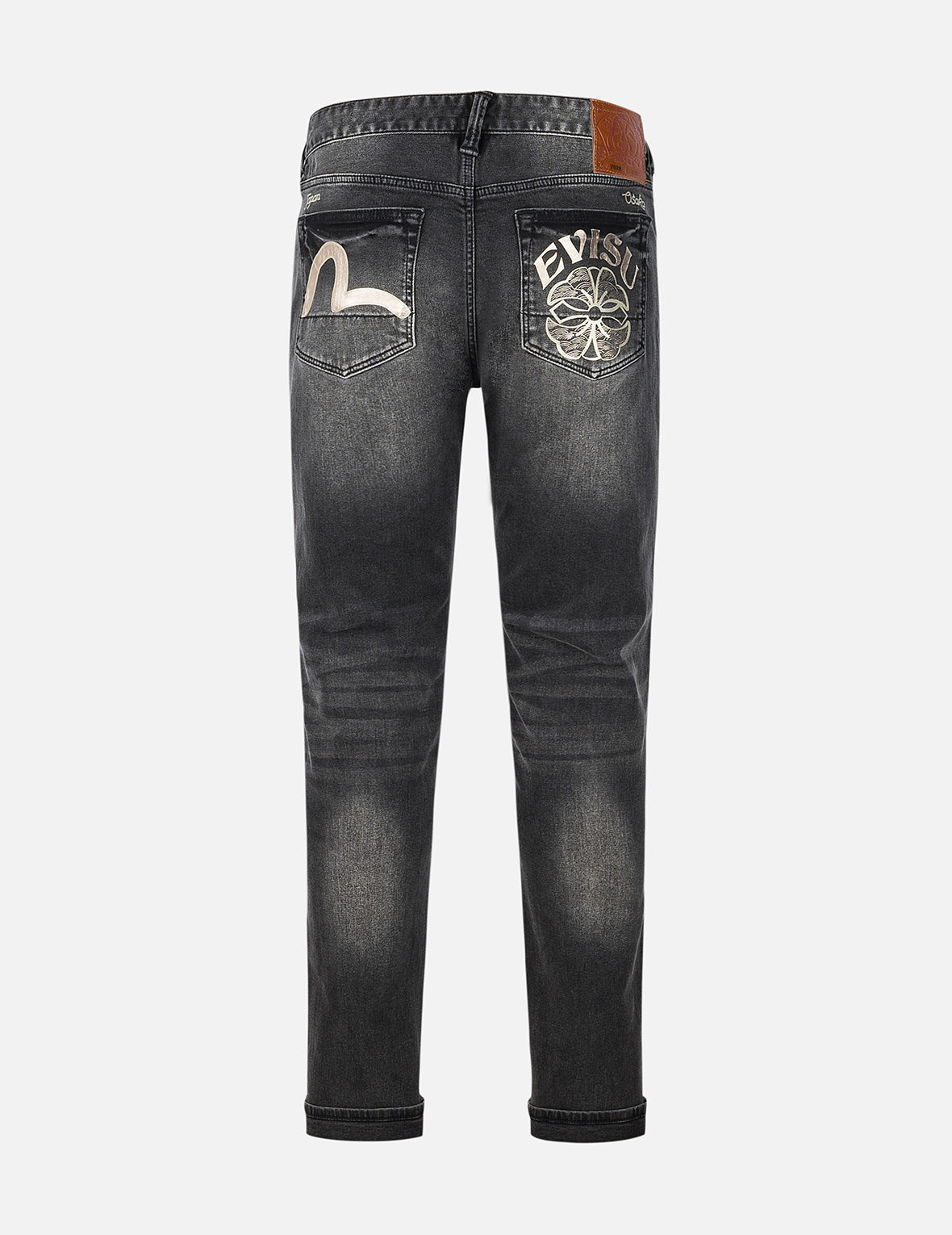 Seagull and Kamon Print Flex Skinny Denim Jeans #2028